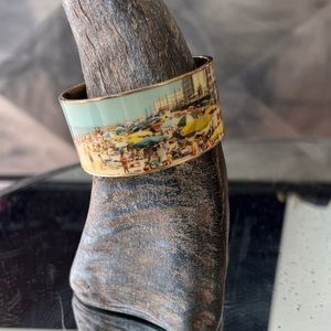 Kate Spade Postcard “WISH YOU WERE HERE” Bangle Bracelet